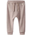 Name It Broek - Wol - NmfWesso - Shadow Grijs/Gold String