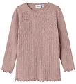 Name It Blouse - Wool/Silk - Rib - NmfWossa - Antler