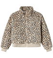 Veste polaire Name It - NkfMila - Oxford Tan/Leo