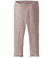 Name It Leggings - Wool - Rib - NbfWossa - Shadow Gray