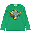 DYR-Cph Blouse - Animal shedding - Grass Green Triceratops