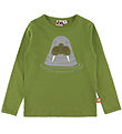 DYR-Cph Blouse - Animal waste - Olive Walrus