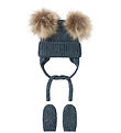 Name It Set - Beanie/Mittens - Knitted - NbnMora - Spellbound