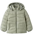 Name It Down Jacket - NmfMarble - Seagrass