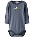 Name It Bodysuit l/s - Wool - NbmWillit - Folkstone Gray/Tractor