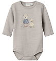 Name It Bodysuit l/s - Wool - NbnWup - Nacreous Cloud