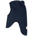 Huttelihut Balaclava - Wool fleece - Single Layer - Navy w. Ears