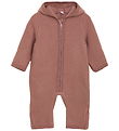 Huttelihut Pramsuit - Wool fleece - Burlwood w. Ears