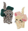 Konges Sløjd Hair Clips - 2-Pack - Bow Kitty