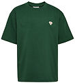 Hummel T-Shirt - HmlJR - Donkergroen m. Logo