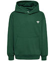 Hummel Hoodie - HmlJR - Dark Green w. Logo