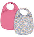 Bavoir Konges Sløjd - 2 Pack - Fleur Rosier/Château Rose
