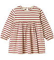 Robe Lil' Atelier - NmfLima - Tourterelle/Rouge Dahlia
