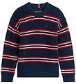Tommy Hilfiger Blouse - Knitted - Dark Night Navy Multi Stripe