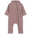 Mikk-Line Overall m. Kapuze - Wolle - Twilight Mauve