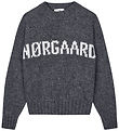 Mads Nørgaard Blouse - Knitted - Charcoal Melange/Nature Melange