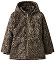 Name It Winter Coat - Noos - NkfMaxi - Travertine/Leo
