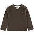 VACVAC Blouse - Scharlaken - Rib - Dark Brown Melange