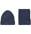 Liewood Gift Set - Beanie/Neck Warmer - Lina - Classic Navy