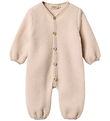 Grenouillère Wheat - Laine - Levi - Pale Lilac