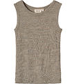 Wheat Undershirt - Wool/Silk - Iggy - Khaki melange