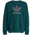 adidas Originals Sweatshirt - Trefoil Crew - Aurivy/Black
