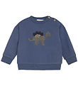 Minymo Sweatshirt - Vintage Indigo m. Dino