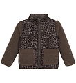 Minymo Fleece Jacket - AOP - Chocolate Chip