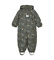 Minymo Snowsuit - AOP - Dark Gold Grey