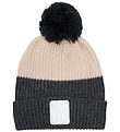 Minymo Beanie - 2-layer - Tap Shoe w. Pom-Pom