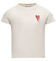 Moncler T-shirt - Cream w. Heart