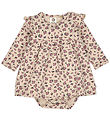 Müsli Bodysuit w. Skirt l/s - Zinna - Oak/Nostalgia Rose/Deep Gr