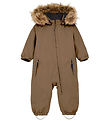 Color Kids Schneeanzug - Baby-Overall m. Fake Fur - Fossil