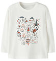 Name It Blouse - NmmVux - Cloud Dancer/Map