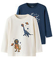 Name It Blouse - NmmVictor - 2-Pack - Insignia Blue/Cloud Dancer