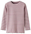 Name It Blouse - Rib - NmfVemma - Toadstool/Burnished Lilac