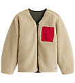 Tommy Hilfiger Fleece Jacket - Reversible Teddy - Pewter Green