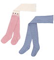 Collants Konges Sløjd - 2 Pack - Lurex - Purple/Rose Dolphin