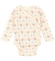 Konges Sløjd Bodysuit l/s - Minnie - Fleur Decor