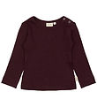 Petit Piao Blouse - Rib - Modal - Dark Grape