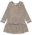 Petit Piao Kleid - Rib - Modal - Dark Grape/Off White