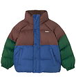Tiny Cottons Puffer Jacket - Color Block - Dark Blue
