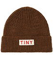 Tiny Cottons 비니 - 니트 - 단색 - 짙은 갈색