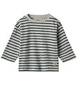Wheat Blouse - Dallas - Soft Blue Stripe
