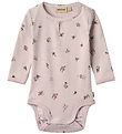 Wheat Bodysuit l/s - Rose Linden - Soft Lilac Flowers