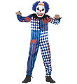 Smiffys Kostüm - Deluxe Unheimlicher Clown - Blue