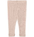 Wheat Leggings - Wool - Hole pattern - Agi - Pale Lilac