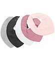 Pippi Teething Bib - 5-Pack - Pointy - Solid - Mauve Orchid