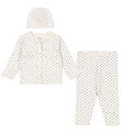 Fanga Fontana Set - Cardigan/Leggings/Beanie - Bello - Punto Blu