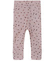Name It Leggings - Wool - NbfWomi - Shadow Gray/Dots